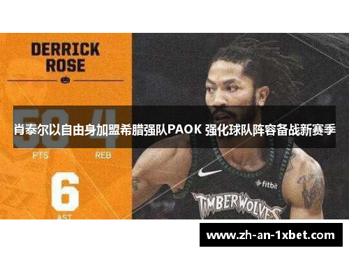 肖泰尔以自由身加盟希腊强队PAOK 强化球队阵容备战新赛季 肖泰尔以自由身加盟希腊强队PAOK 强化球队阵容备战新赛季